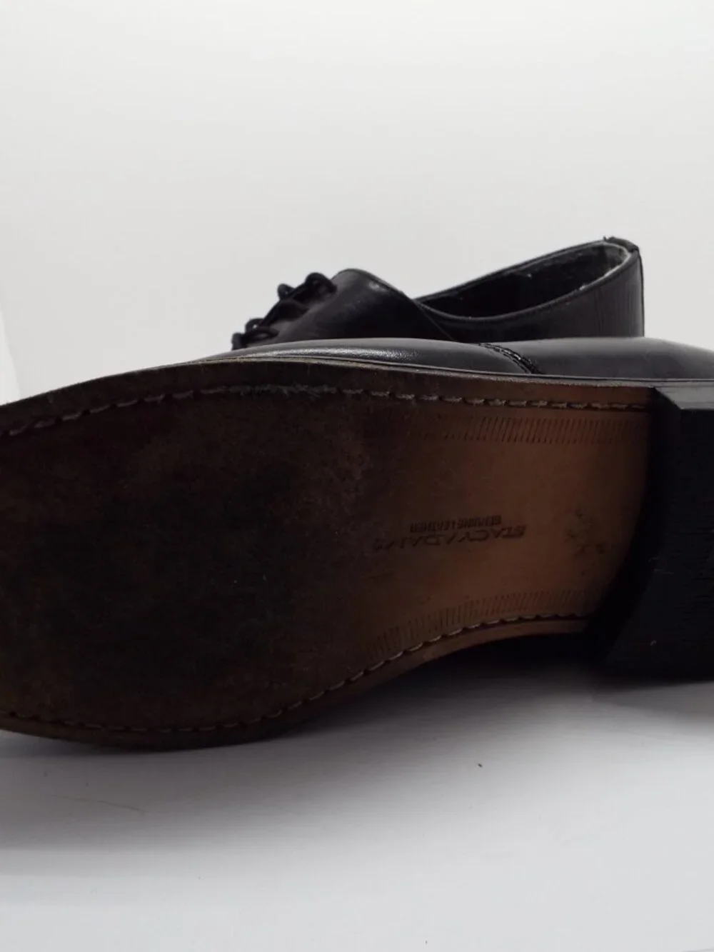 Stacy Adams Men's Crocodile Reptile Print Black Shoes Size 10